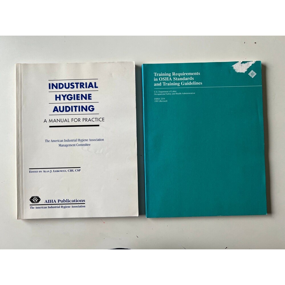 2 Instructional Books Industrial Hygiene Auditing & Training Requirements OSHA